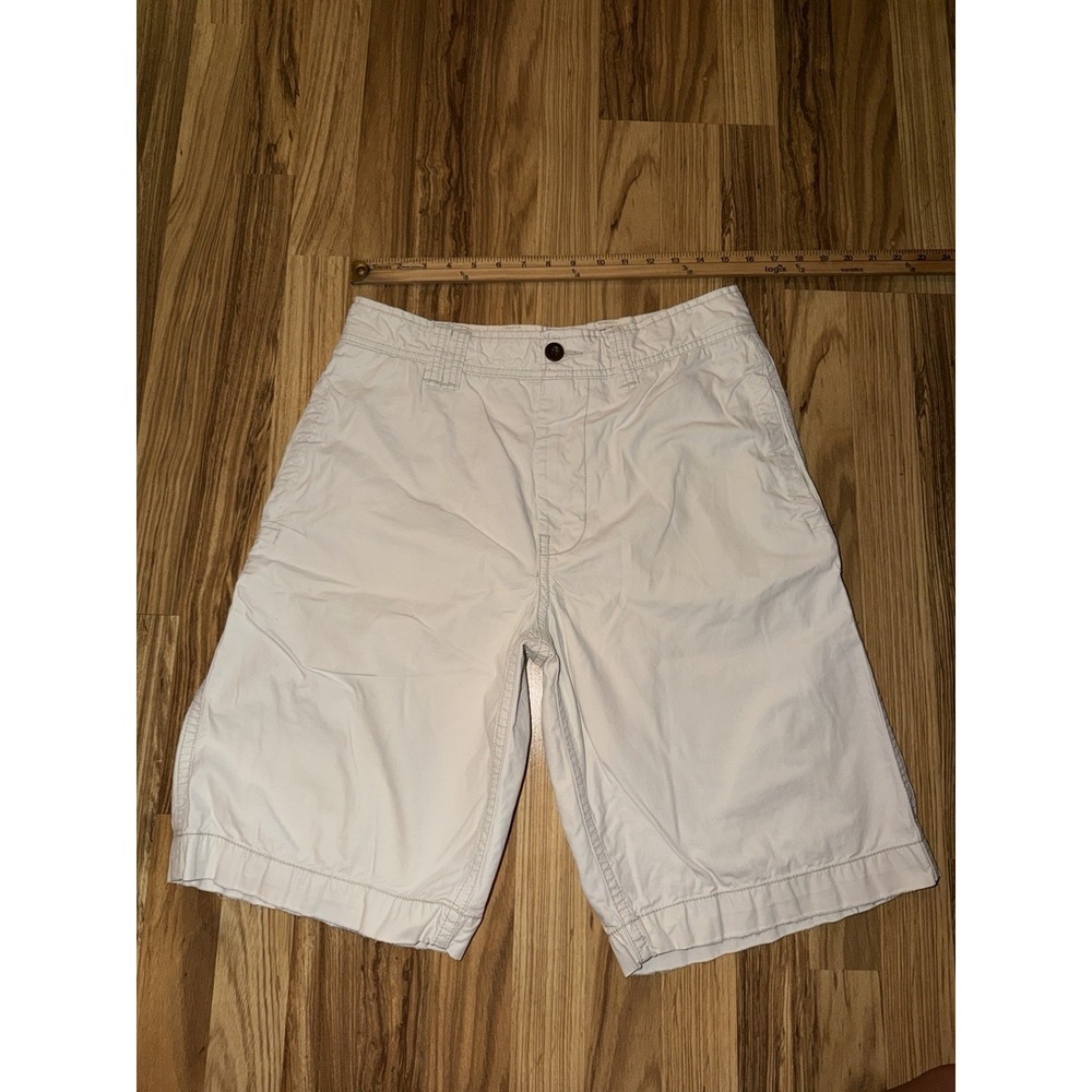 American Eagle Outfitters Shorts Men's 32 Khaki Chino Longer Length Cotton Y2K